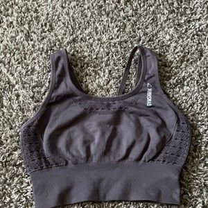 Gym shark athletic wear purple sports bra